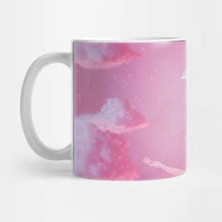 Golden Drops And Pastel Clouds Mug